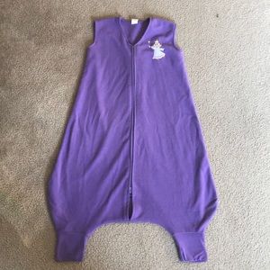 XL fleece sleep sack with open feet